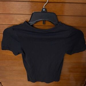 SKIMS Black Short Sleeve Tee